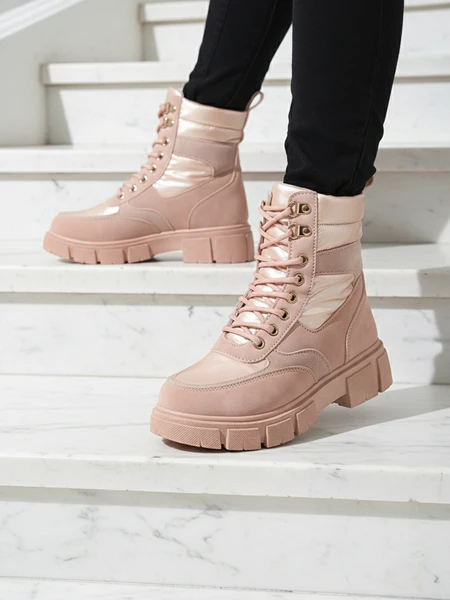 Bootsy Fuego Rosa – Stilingi Moteriški Batai Plokščiu Kulnu