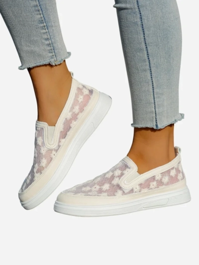 Мокасины Royalfashion для женщин из сетчатого материала с цветами Emzos