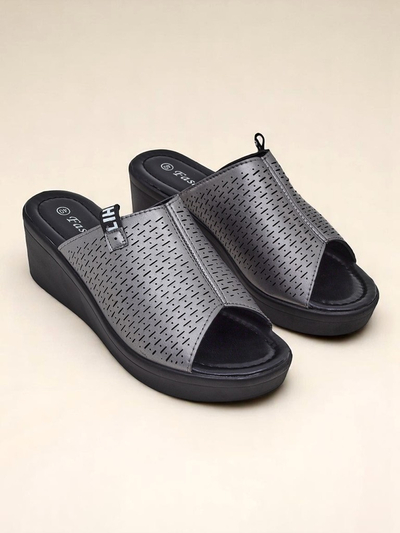 Royalfashion Damskie klapki na koturnie Luna Wedge – totalny sztos!