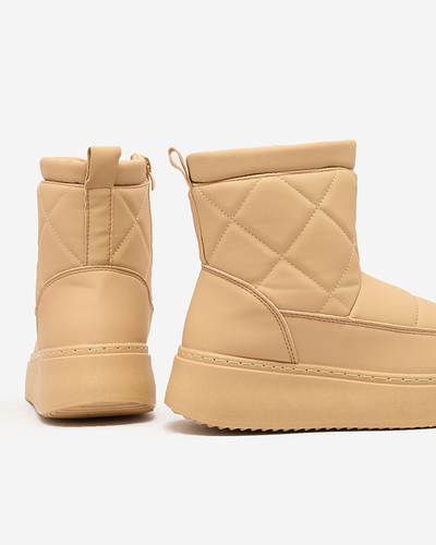 Royalfashion Светло-коричневые женские сапоги a'la snow boots Kacecica