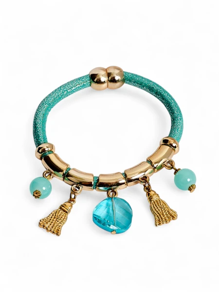 Beaded Glitter Bomb Bracelet