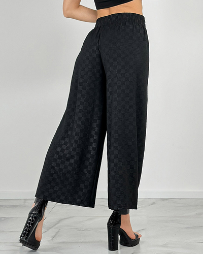 "Royalfashion" Moteriškos plačios languotos kelnės