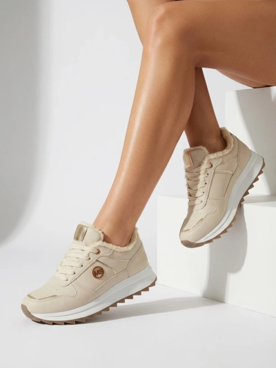 Royalfashion Šilti moteriški sportbačiai su kailiu Boris