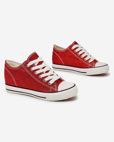 Royalfashion Женские кеды на закрытом якоре с блестящей нитью Segatop