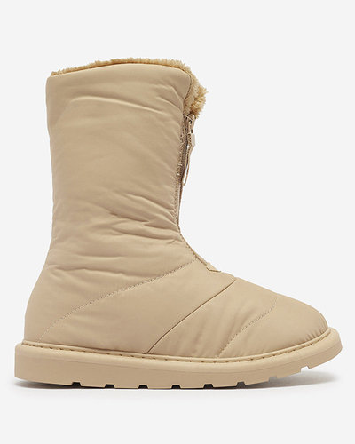 OUTLET Светло-коричневые женские сапоги а'ля сноубутсы Tirigga- Footwear