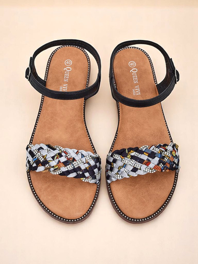 Royalfashion Женские сандалии на плоской подошве ColorStrap