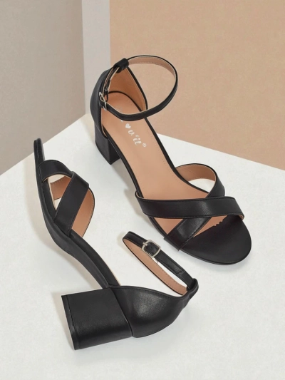 Royalfashion Женские босоножки на устойчивом каблуке Eleganza Strap