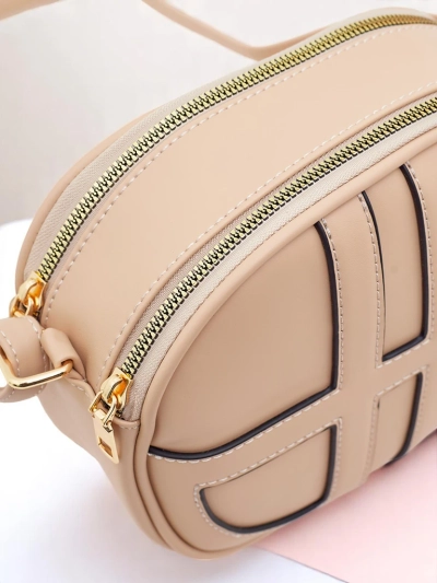 Royalfashion Maža moteriška apvali rankinė iš eko odos Riva Circle