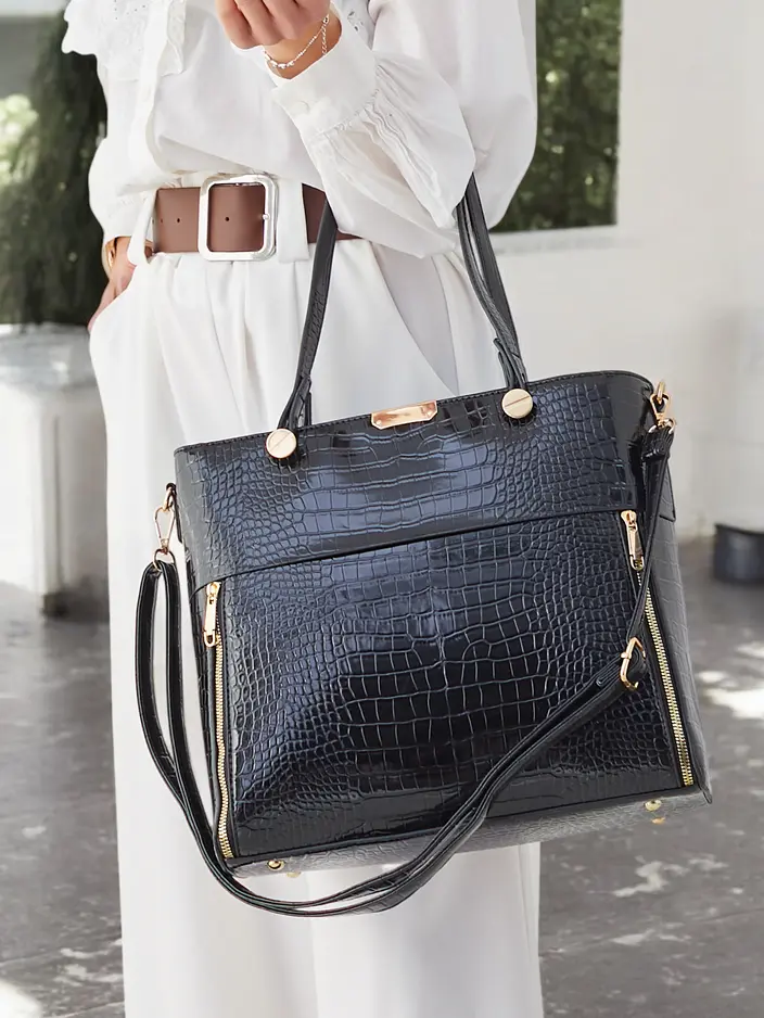 Royalfashion Гладкая женская сумка с тиснением