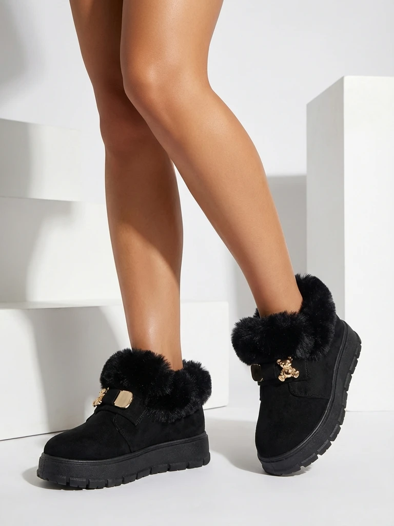 Royalfashion Женские короткие сапоги a'la snow boots Dobis
