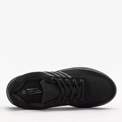 OUTLET Черная мужская повседневная спортивная обувь Berniso - Обувь