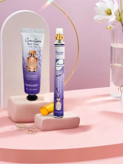 CaleoLuna Blooming rinkinys – rankų kremas ir kvepalai, 30 ml, 35 ml