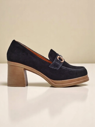 Royalfashion moteriški mocasinai su plačiu kulnu Apareus