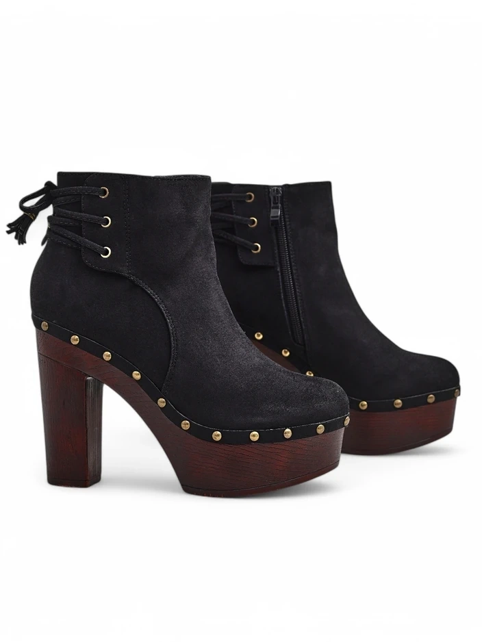 Royalfashion Женские ботильоны на толстом каблуке Bezollos