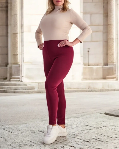 Royalfashion Женские утепленные брюки-треггинсы PLUS SIZE