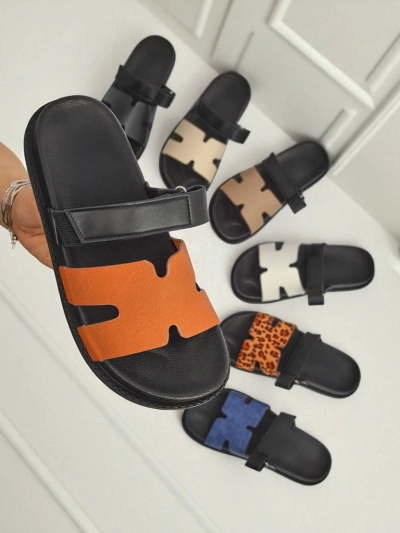 Royalfashion Женские сандалии из экокожи на липучке FlexiComfi