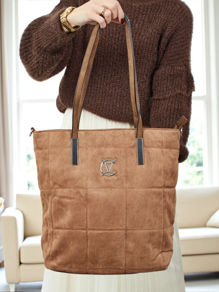 Женская сумка-шоппер Caryenne из экозамши