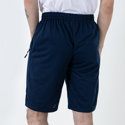 Темно-синие мужские шорты с карманами