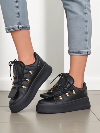 Royalfashion moteriški sportbačiai su dekoratyvine liežuvėlių dalimi