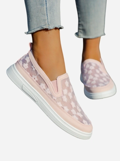 Royalfashion Женские сетчатые лоферы с цветами Emzos