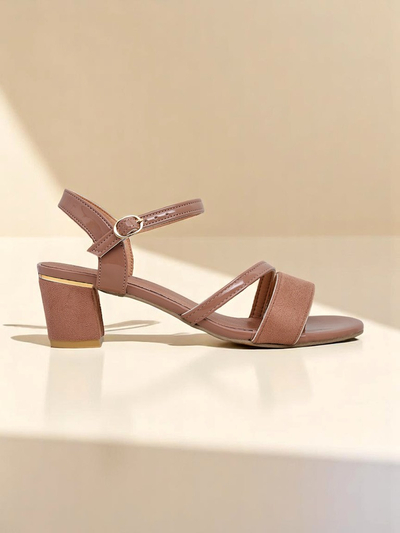 Royalfashion Women's lacquered low-heeled sandals Grace Gloss