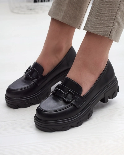 Черные женские повседневные мокасины на сплошной подошве Zeleri - Обувь