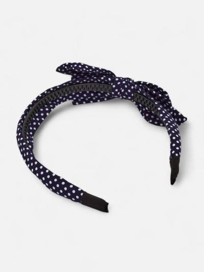 Royalfashion Polka Dot Headband with Bow
