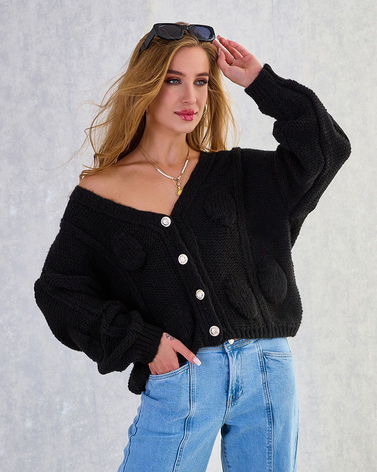 "Royalfashion" Moteriškas megztinis su sagomis