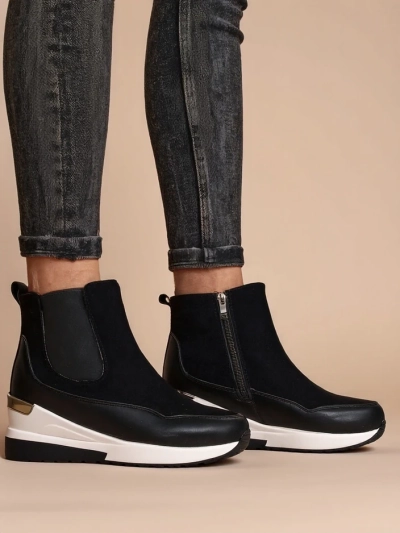 Женские ботинки на скрытом каблуке Royalfashion Zafico