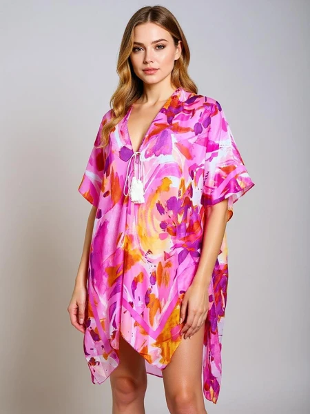 Royalfashion Pareo – Moteriška vasarinė paplūdimio tunika su raštais Wild Coast