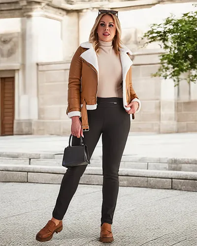 Moteriški juodi izoliuoti treggingai PLIUS DYDIS - Drabužiai