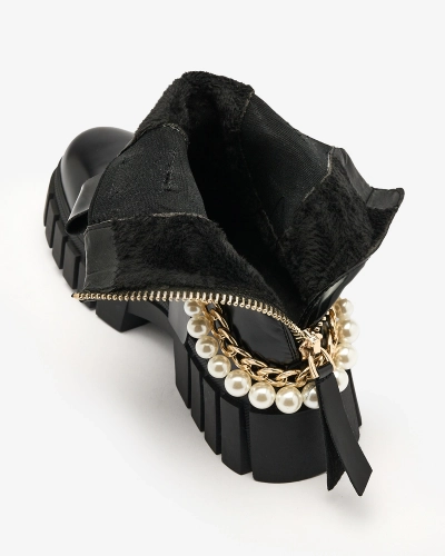 Royalfashion Juodi moteriški batai Zifosca