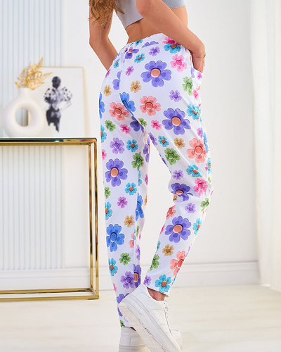 Royalfashion Женские брюки из цветочной ткани