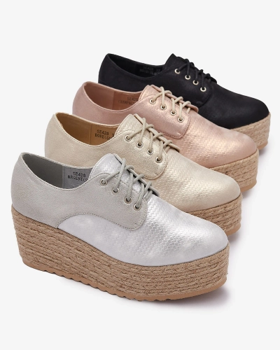 OUTLET Royalfashion Gold Caidoo женские полусапожки на каблуке