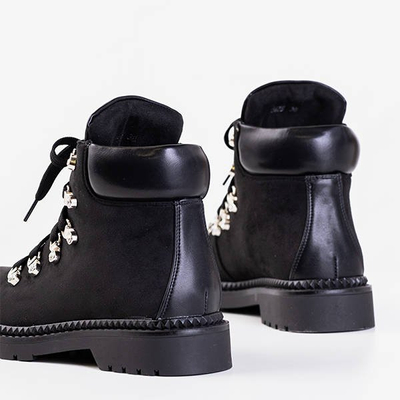 Черные женские походные ботинки с кристаллами Opcesia - Обувь