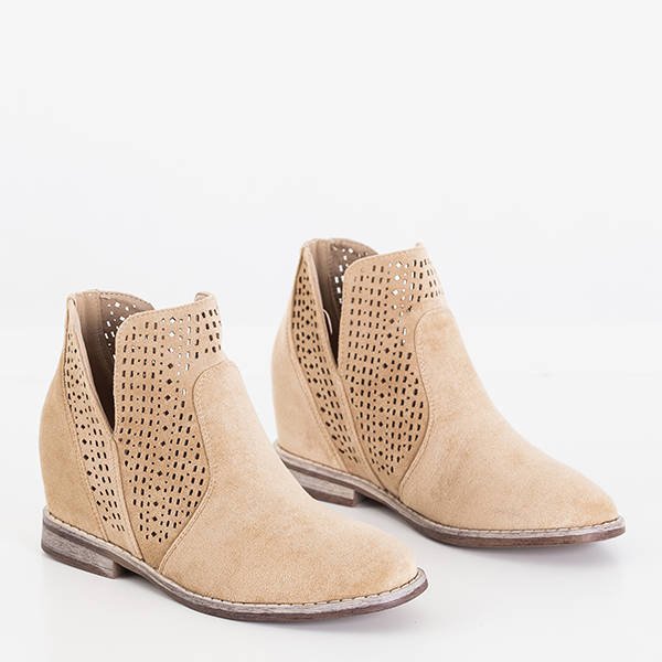 Rudi batai su paslėptu inkaru a'la cowgirls Besiks- Avalynė