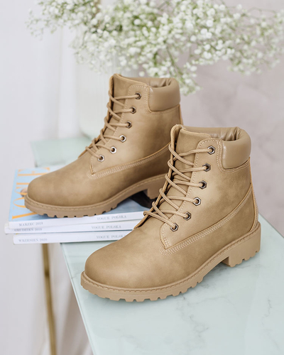 Royalfashion Зелено-коричневые женские трапперы Karveliea