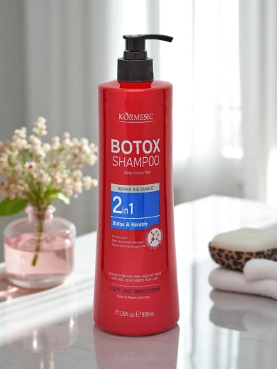 Drėkinamasis plaukų šampūnas su botoksu ir keratinu