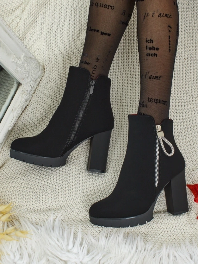 Moteriški eko odos aulinukai su storu kulnu Marellin