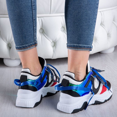 Sportowe buty ugly shoes holograficznymi wstawkami Viridiana - Obuwie