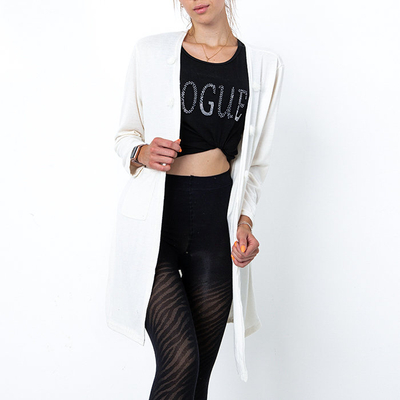 Baltas moteriškas megztinis - Drabužiai