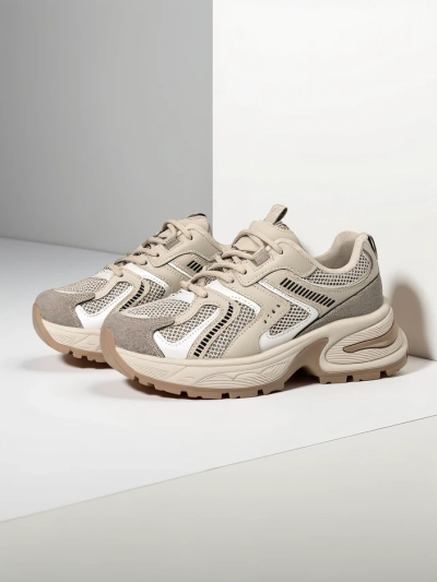 Aurelia Luna moteriški Royalfashion sportbačiai suvarstomi ecru