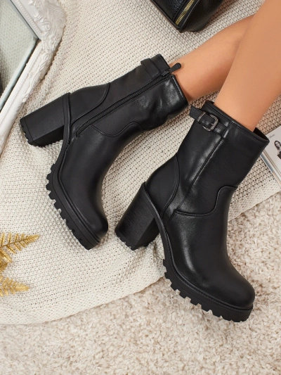 Moteriški eko odos aulinukai su storu kulnu Sylvarra