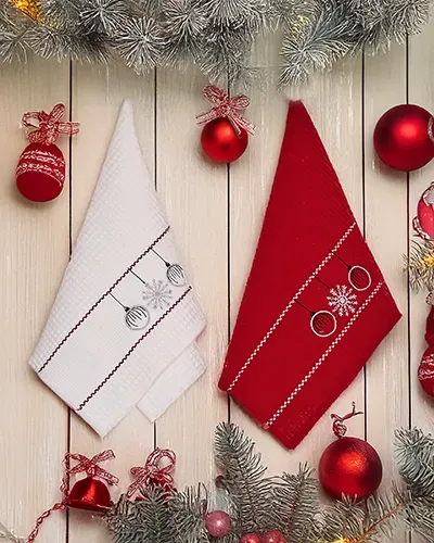 Karališkoji mados Atostogų rankšluosčių rinkinys Laimingų Naujųjų Metų