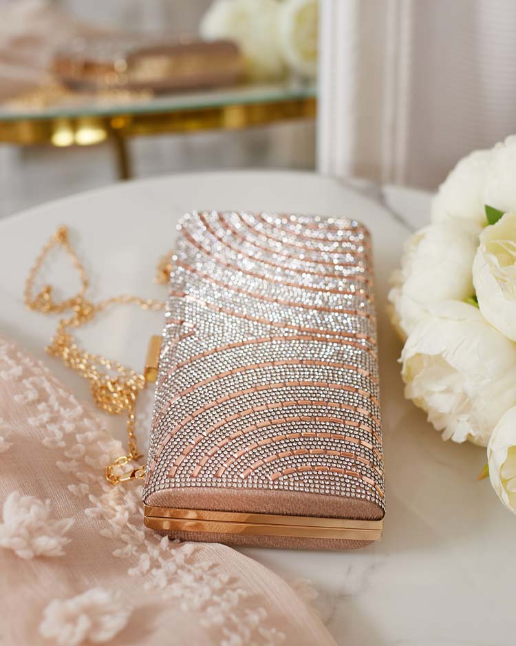 "Royalfashion" blizgi moteriška rankinė su voku