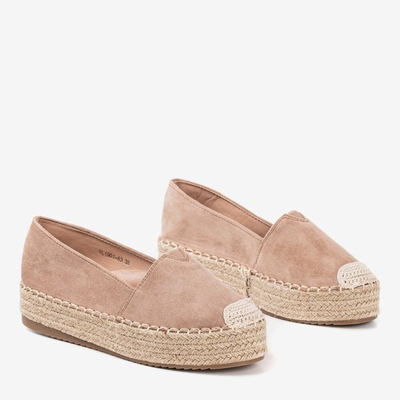 Светло-коричневые эспадрильи на платформе Roseanne - Обувь