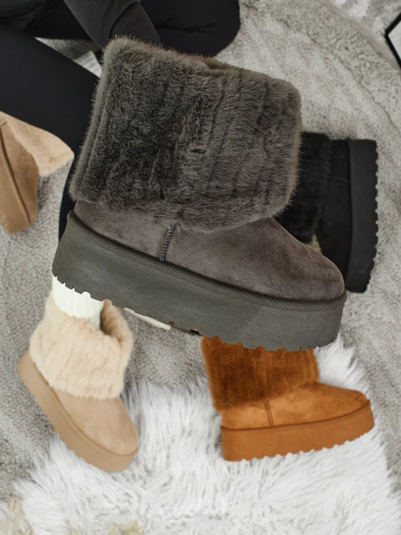 Ботинки a'la снегоходы женские с мехом Irelle