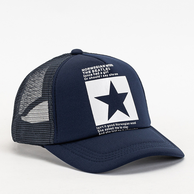 Tamsiai mėlyna unisex beisbolo kepuraitė - Priedai