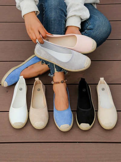 Royalfashion Moteriški ekologiško zomšos espadrilės Aroles
