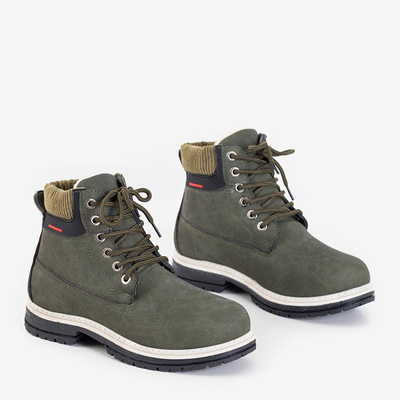 Chaki spalvos moteriški apšiltinti batai Triniti - Avalynė